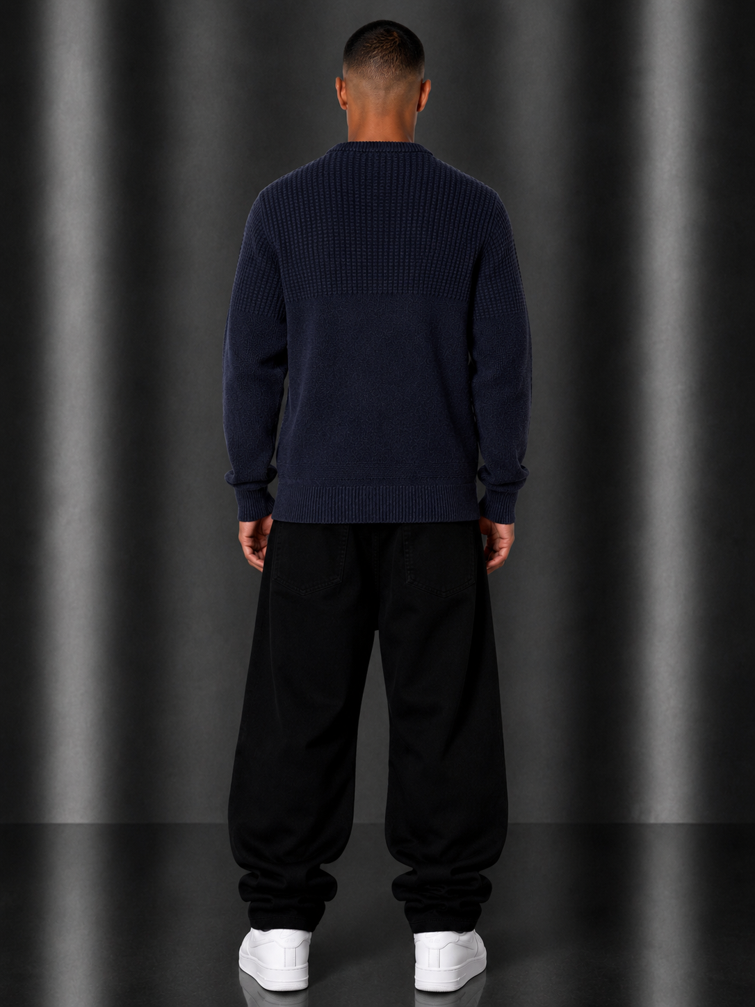 Lyle&Scott Sweater M Navy Blue