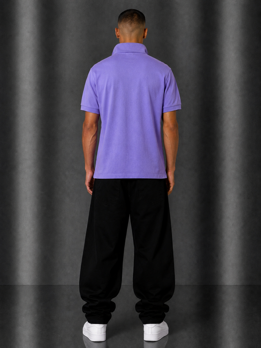 Lacoste Poloshirt L lila