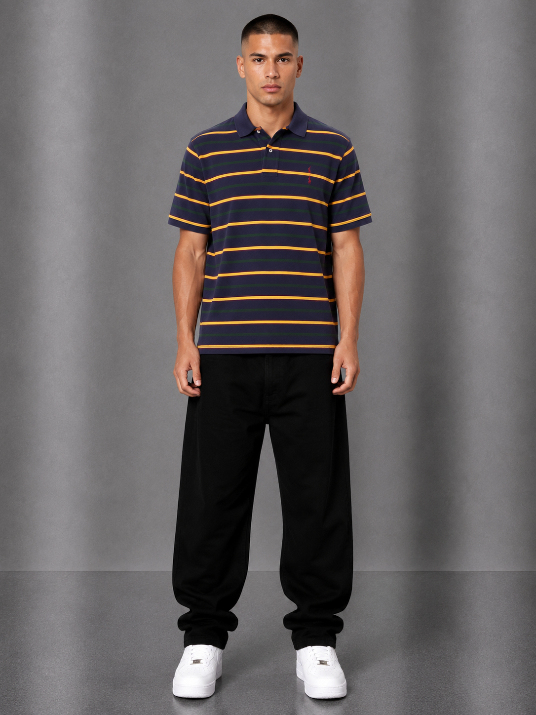 Ralph Lauren Poloshirt XL blau gestreift