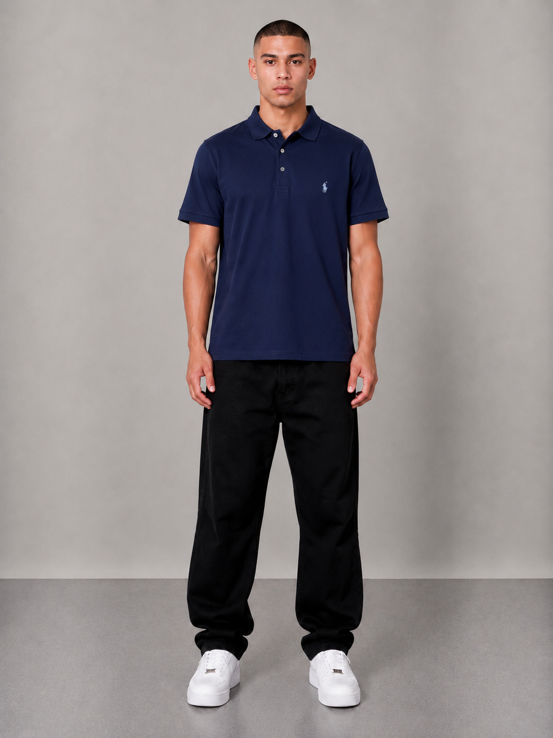 Ralph Lauren Poloshirt M Navy Blue
