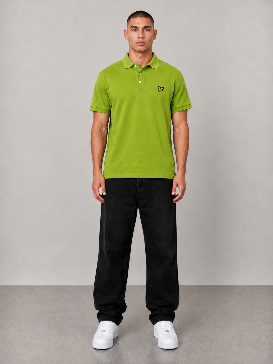 Lyle&Scott Poloshirt L grün
