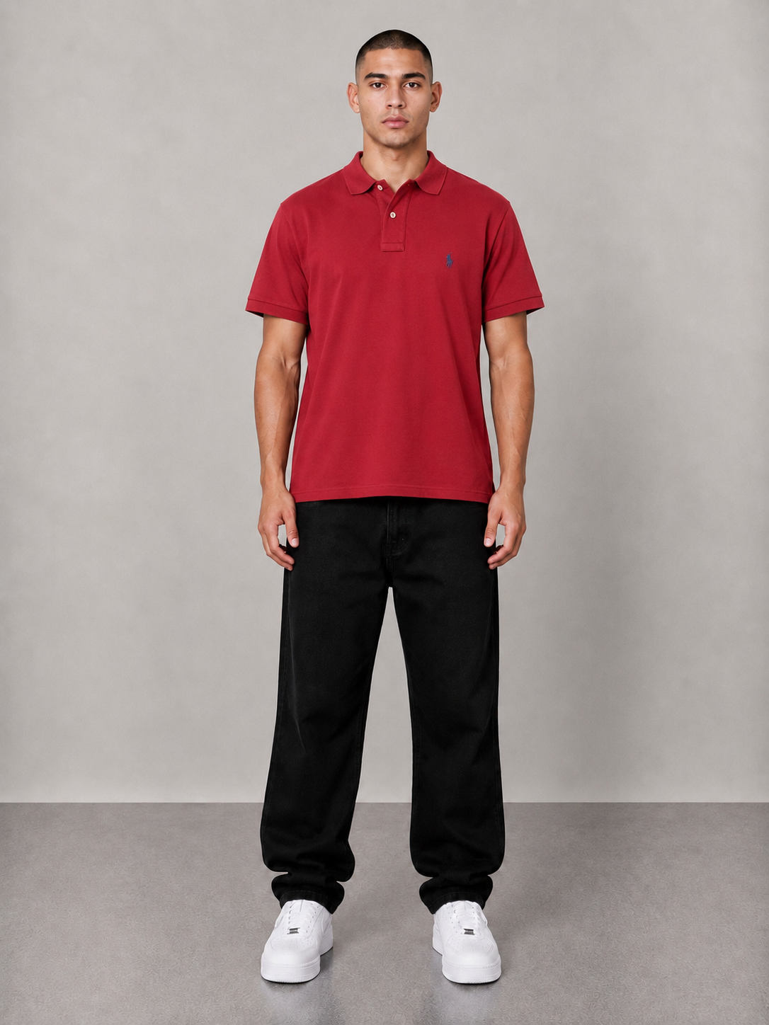 Ralph Lauren Poloshirt M lachsrot