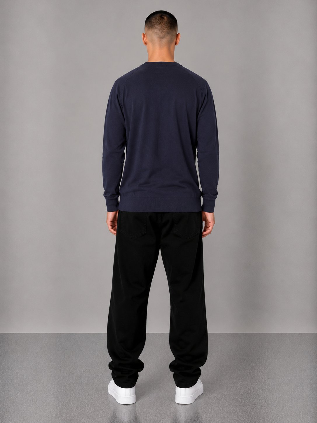 Lyle&Scott Sweater M Navy Blue