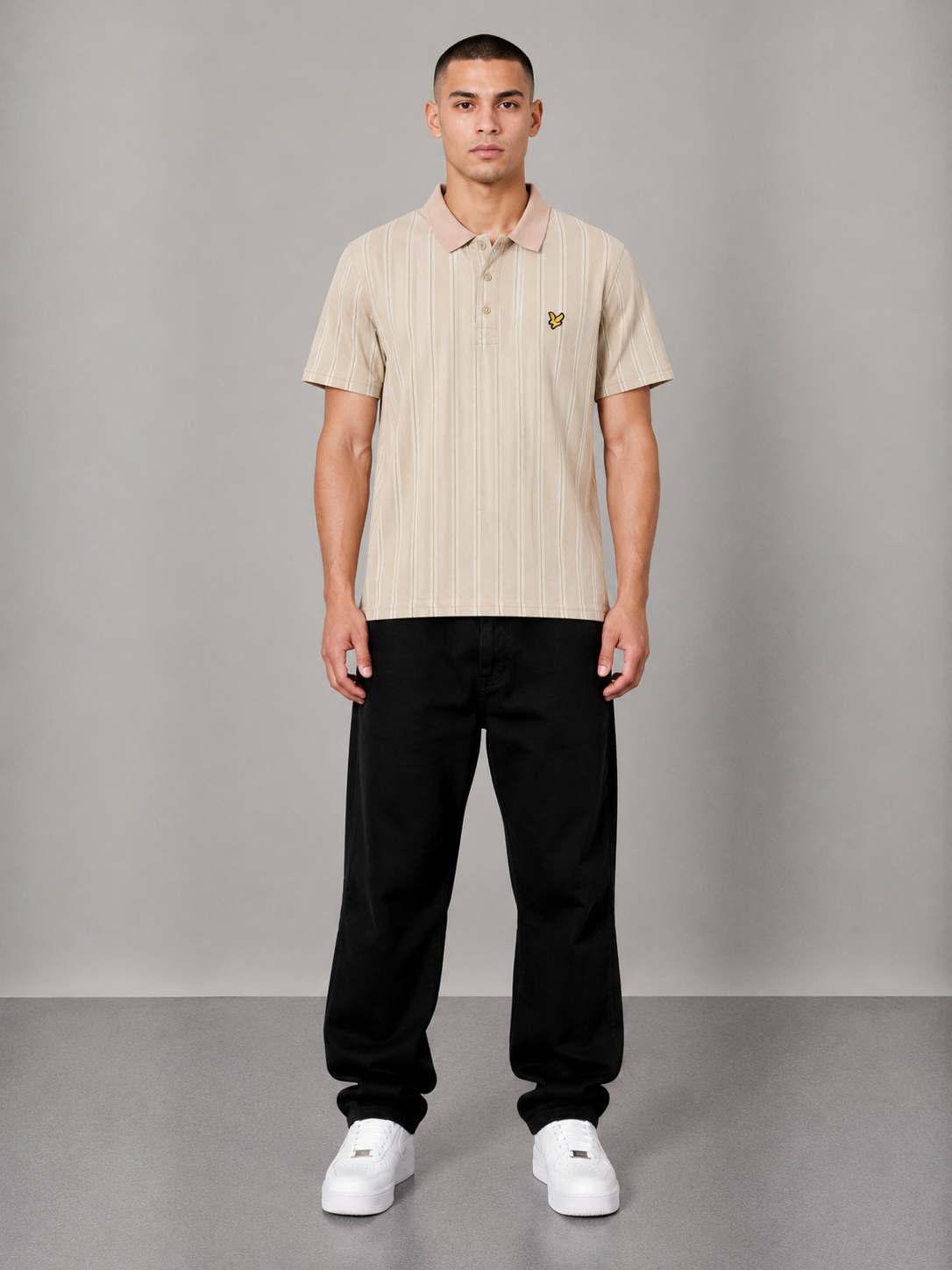 Lyle&Scott Poloshirt L Creme