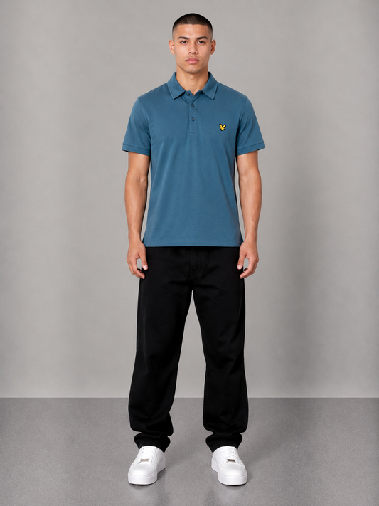 Lyle&Scott Poloshirt M blau