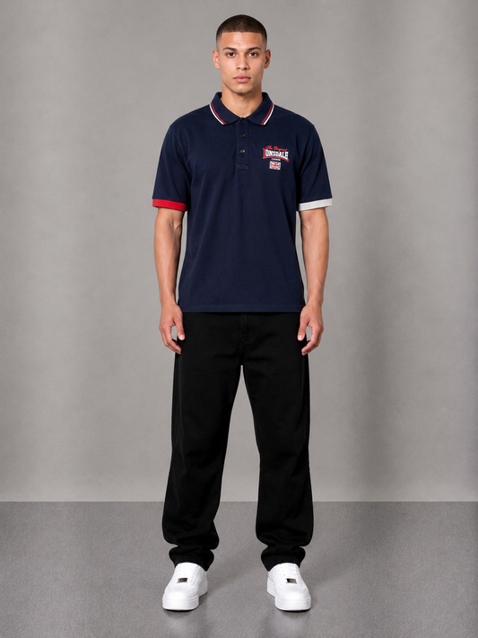 Lonsdale Poloshirt L Navy Blue