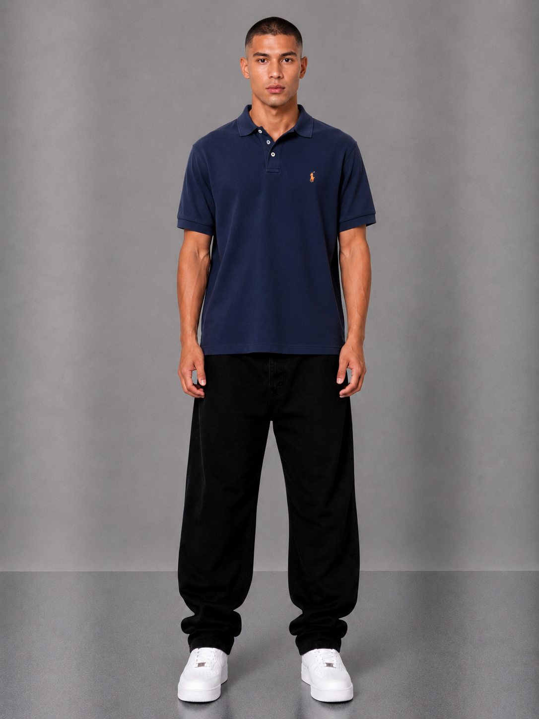 Ralph Lauren Poloshirt M Navy Blue