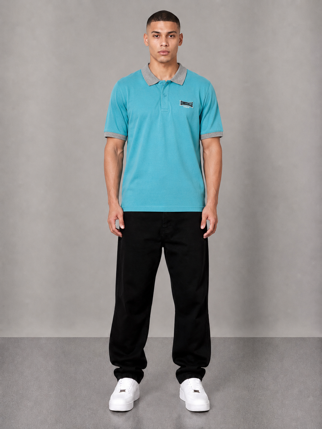 Lonsdale Poloshirt M hellblau
