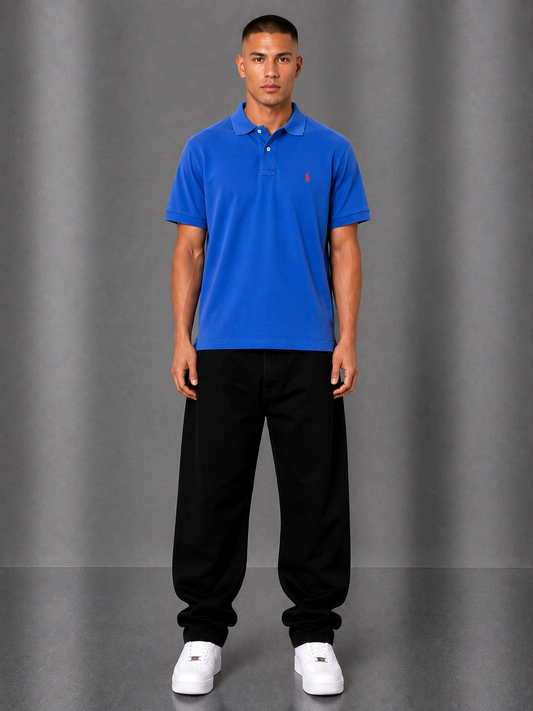 Ralph Lauren Poloshirt M (fällt wie XL) blau