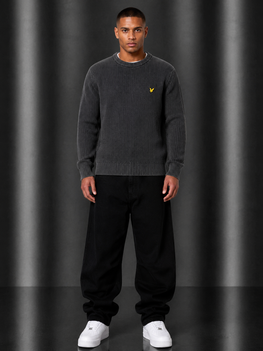 Lyle&Scott Sweater L schwarz
