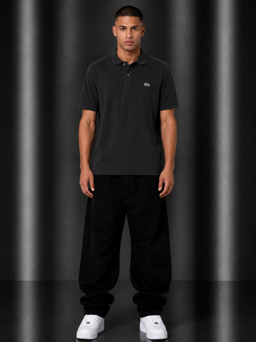 Lacoste Poloshirt M schwarz