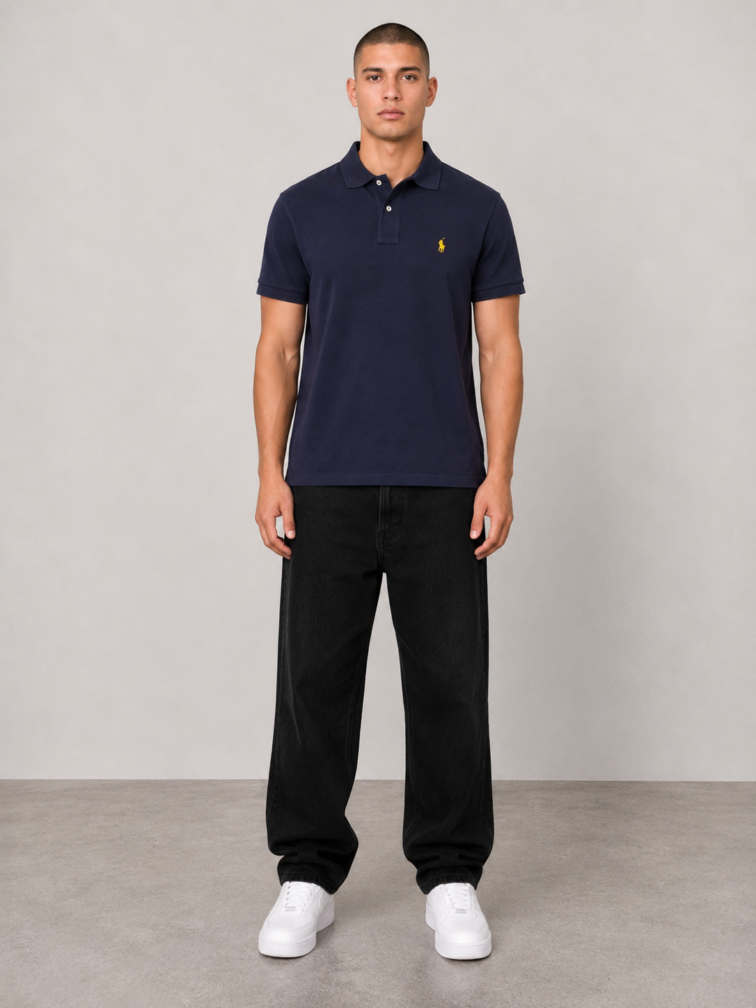 Ralph Lauren Poloshirt M Navy Blue