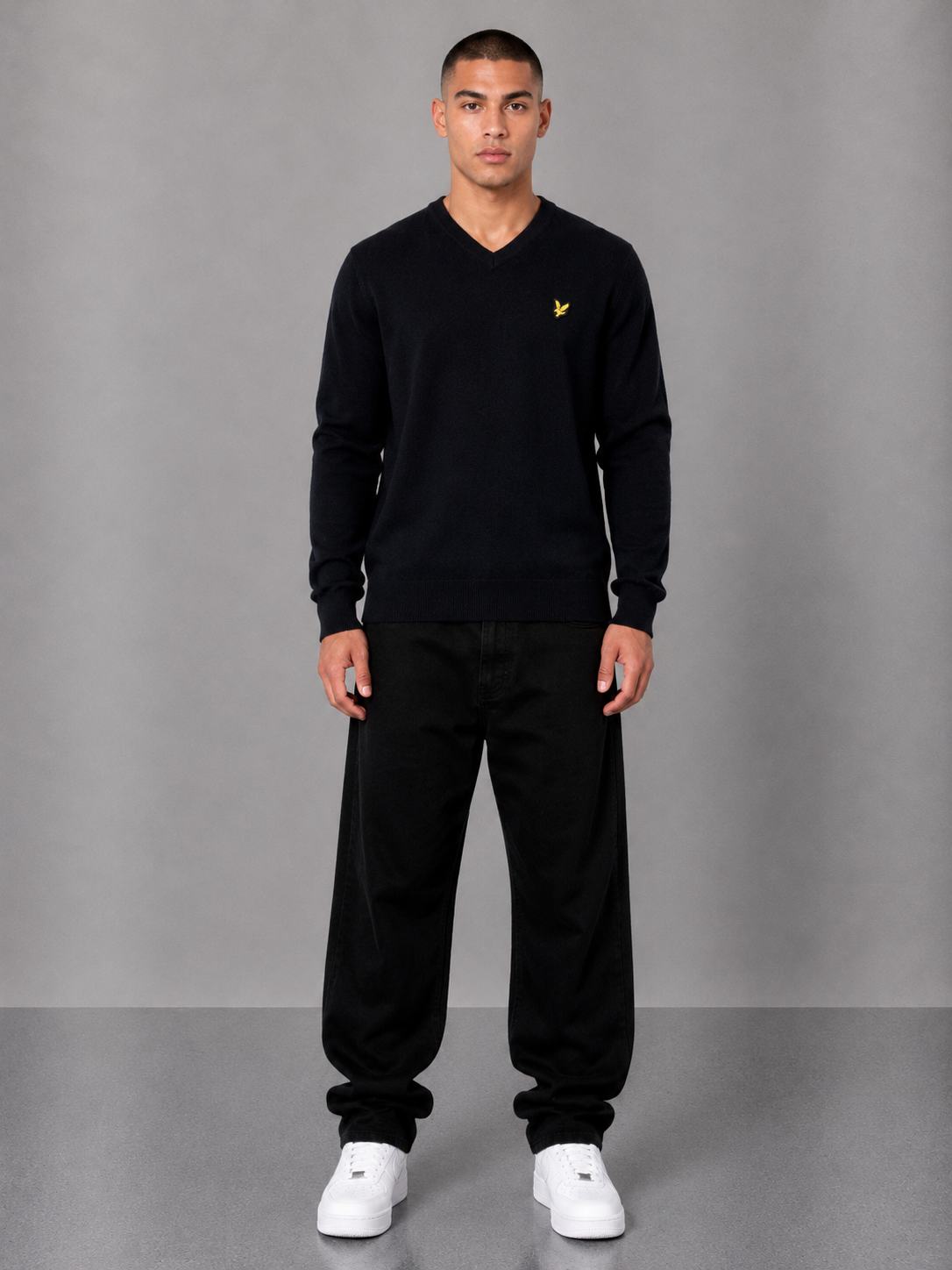 Lyle& Scott Sweater M schwarz