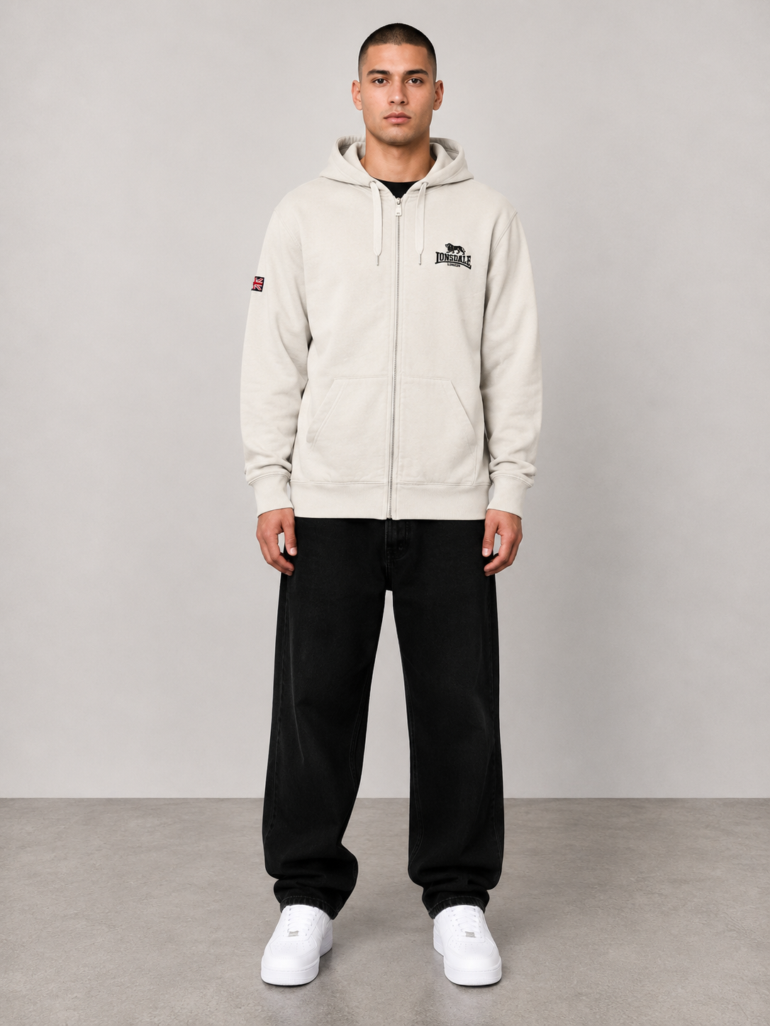 Lonsdale Strickjacke XL weiß