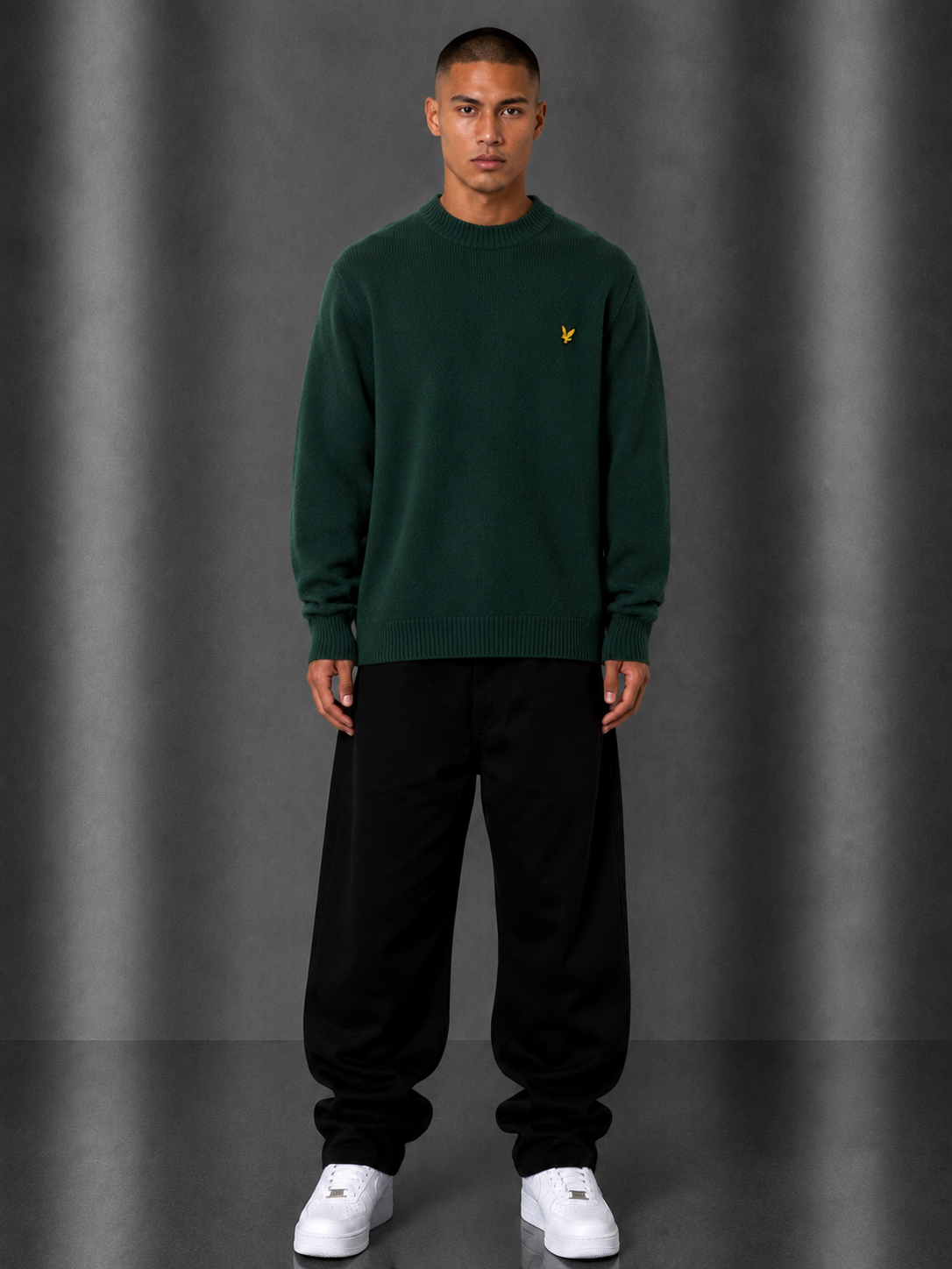 Lyle&Scott Sweater M Dunkelgrün