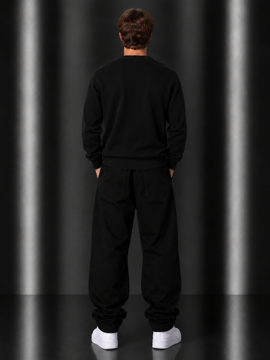 Fred Perry Sweater L schwarz