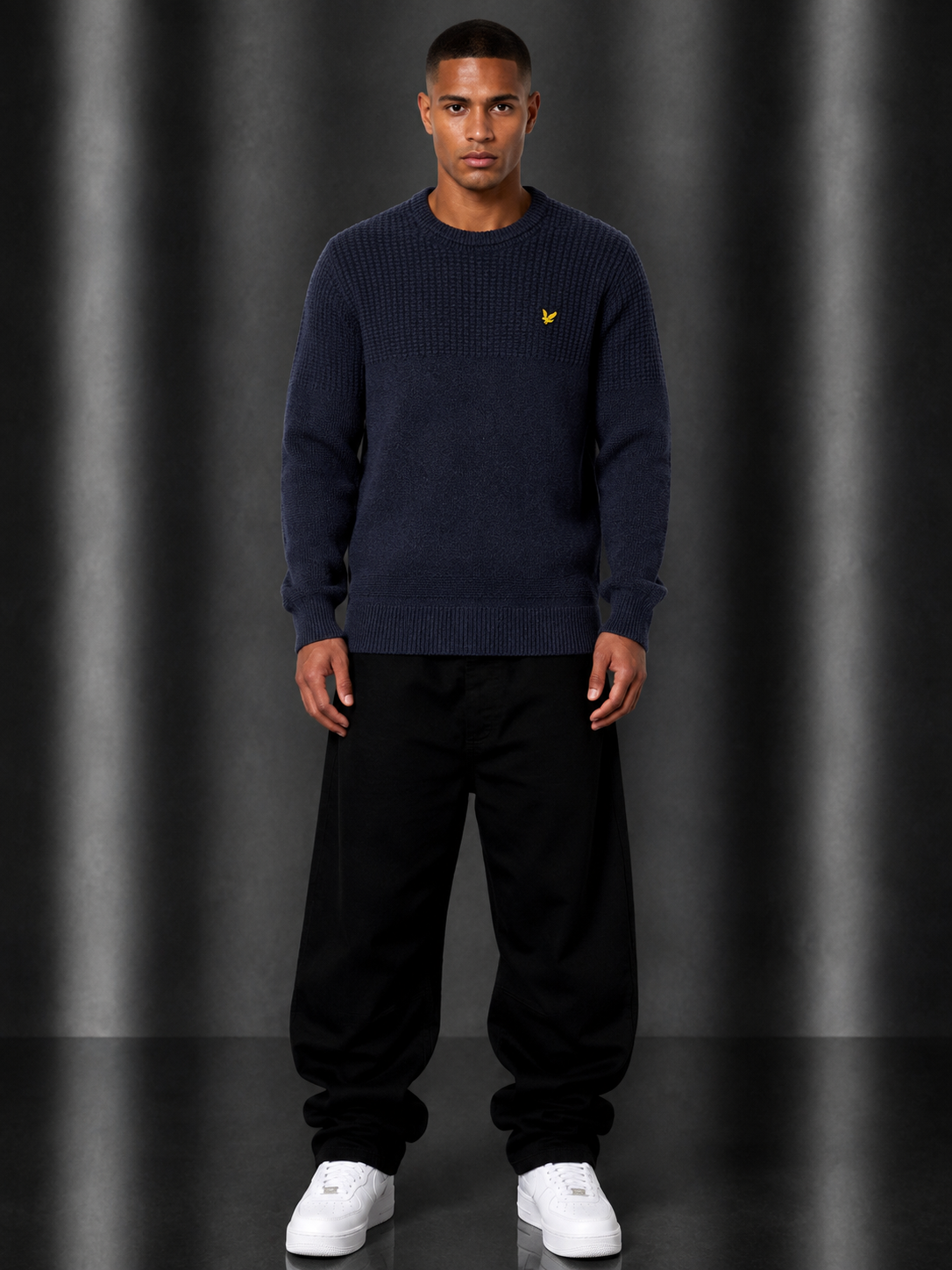 Lyle&Scott Sweater M Navy Blue