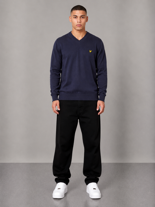 Lyle&Scott Sweater M Navy Blue