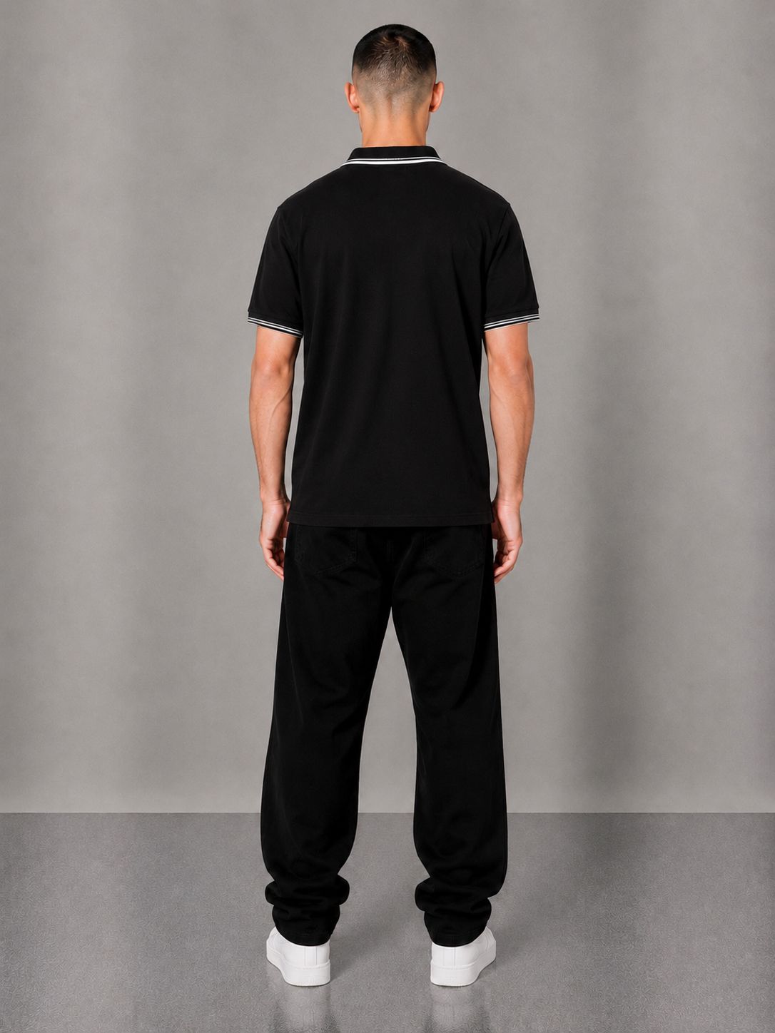 Ben Sherman Poloshirt L schwarz