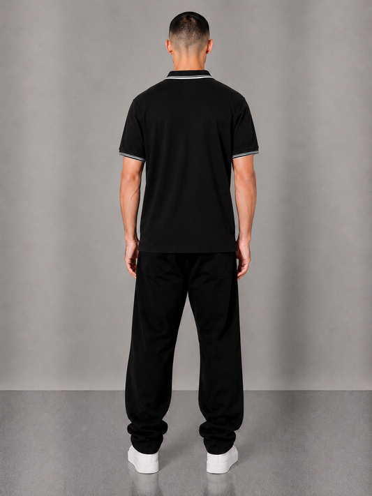 Ben Sherman Poloshirt L schwarz