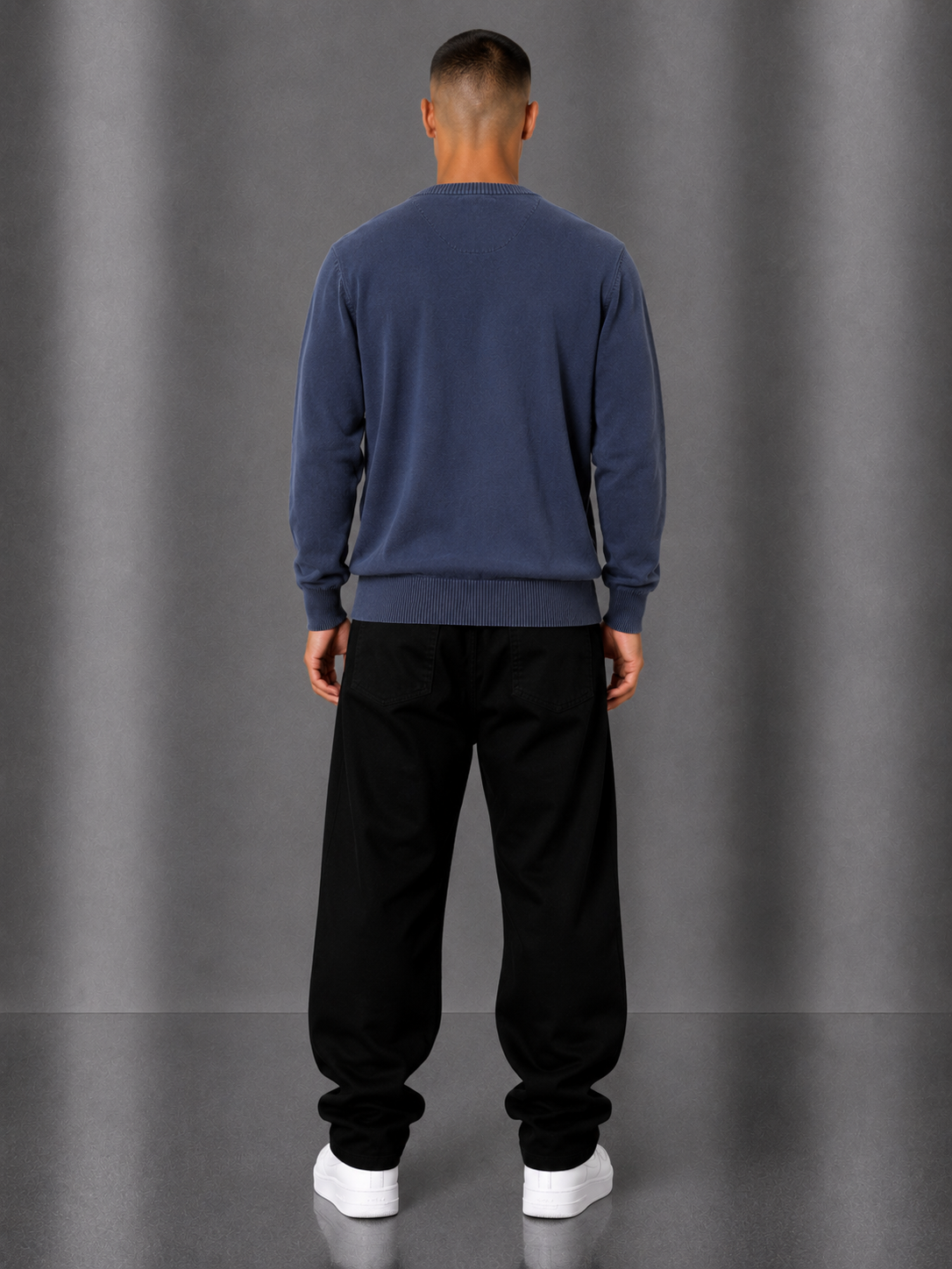 Lyle&Scott Sweater M Navy Blue